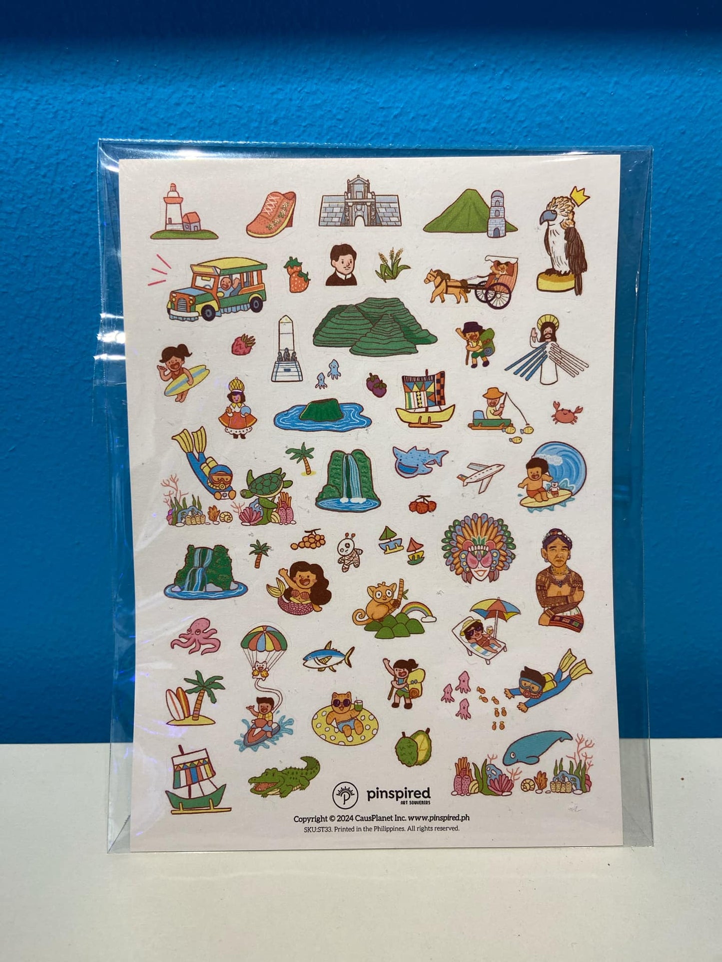 Filipino Tourist Sticker Sheet