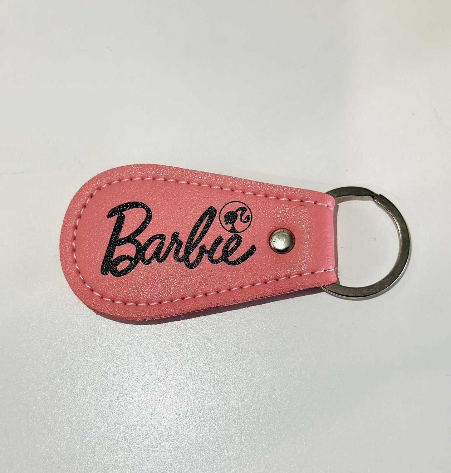 Leather Teardrop Keychain