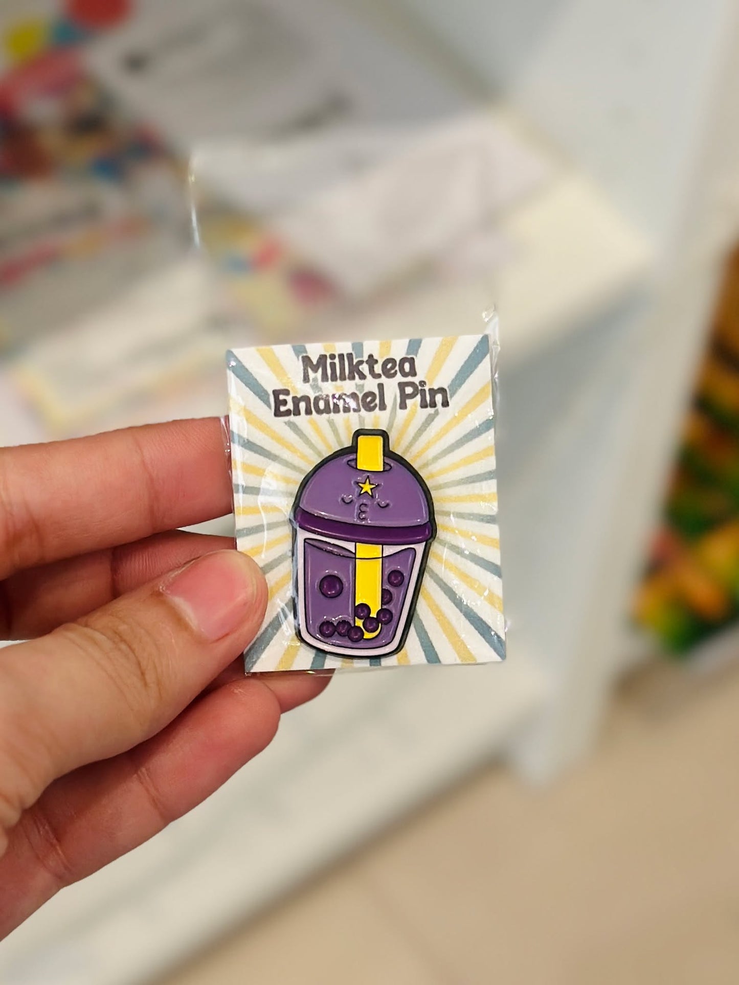 Milktea Enamel Pin