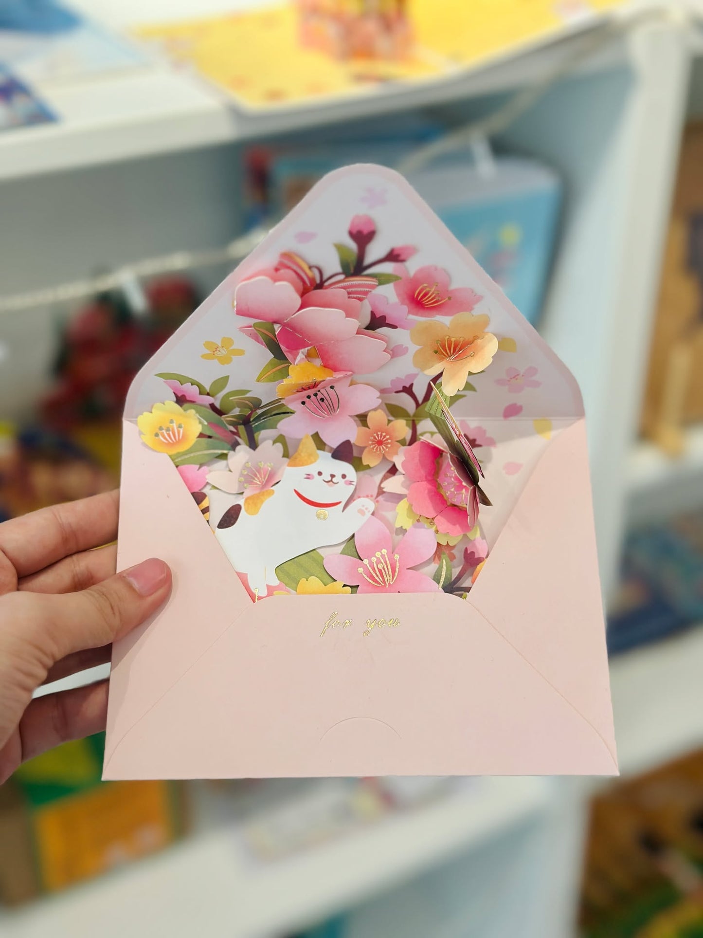 Flower Pop up Envelope Card