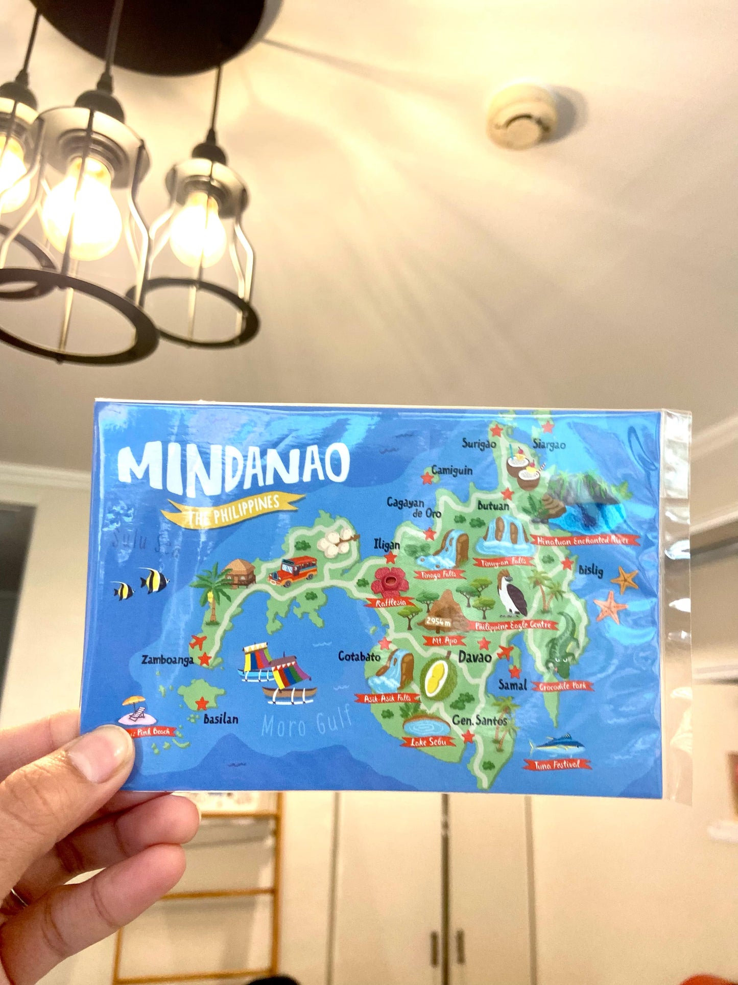 Map of Mindanao Postcard