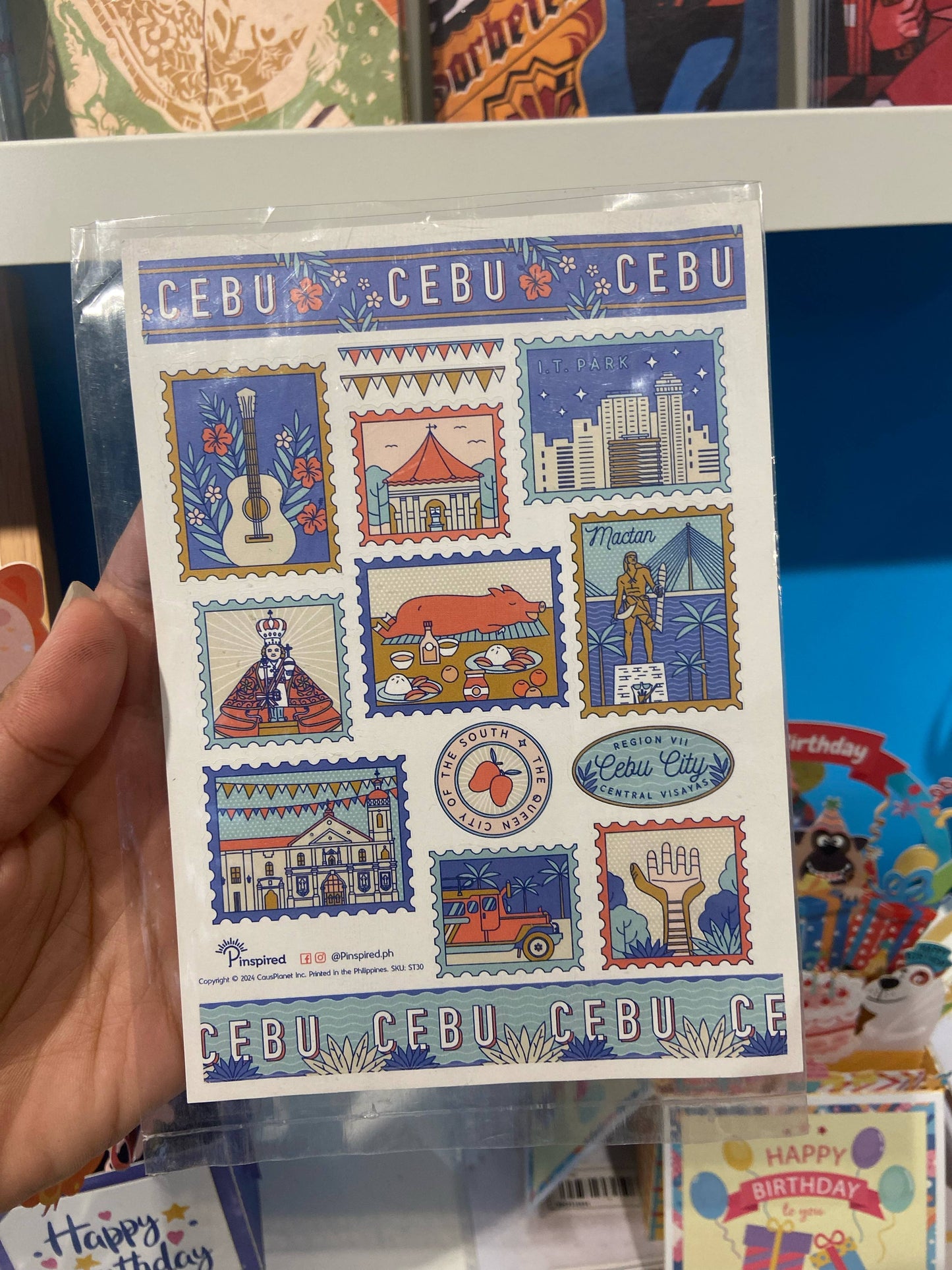 Queen City of the South Cebu Sticker Sheet