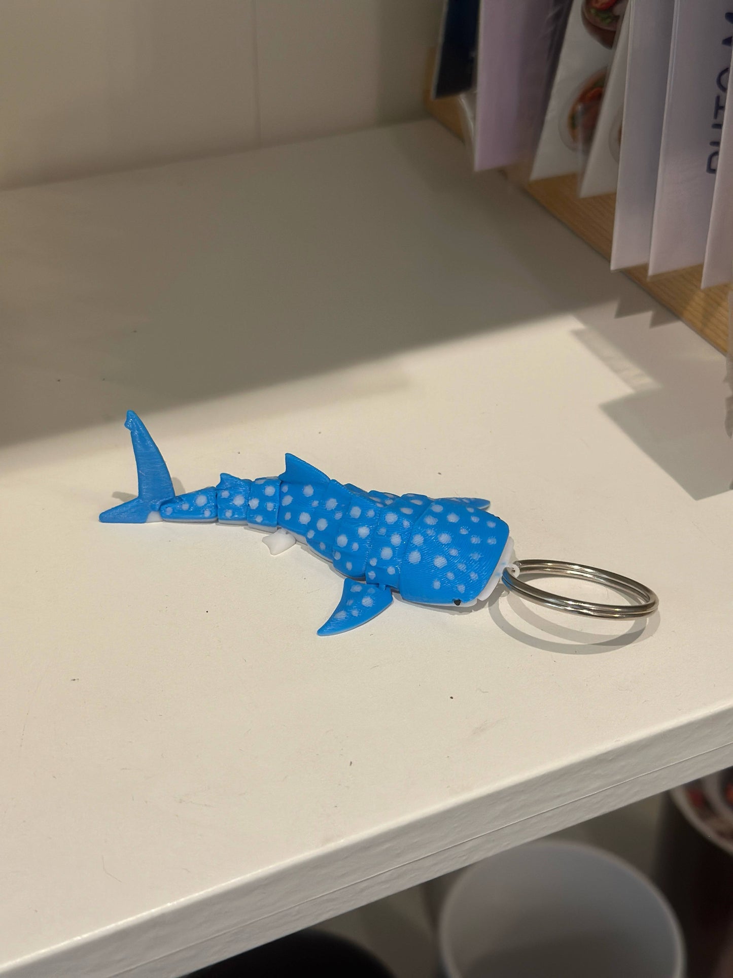 Whaleshark 3D Printed Keychain