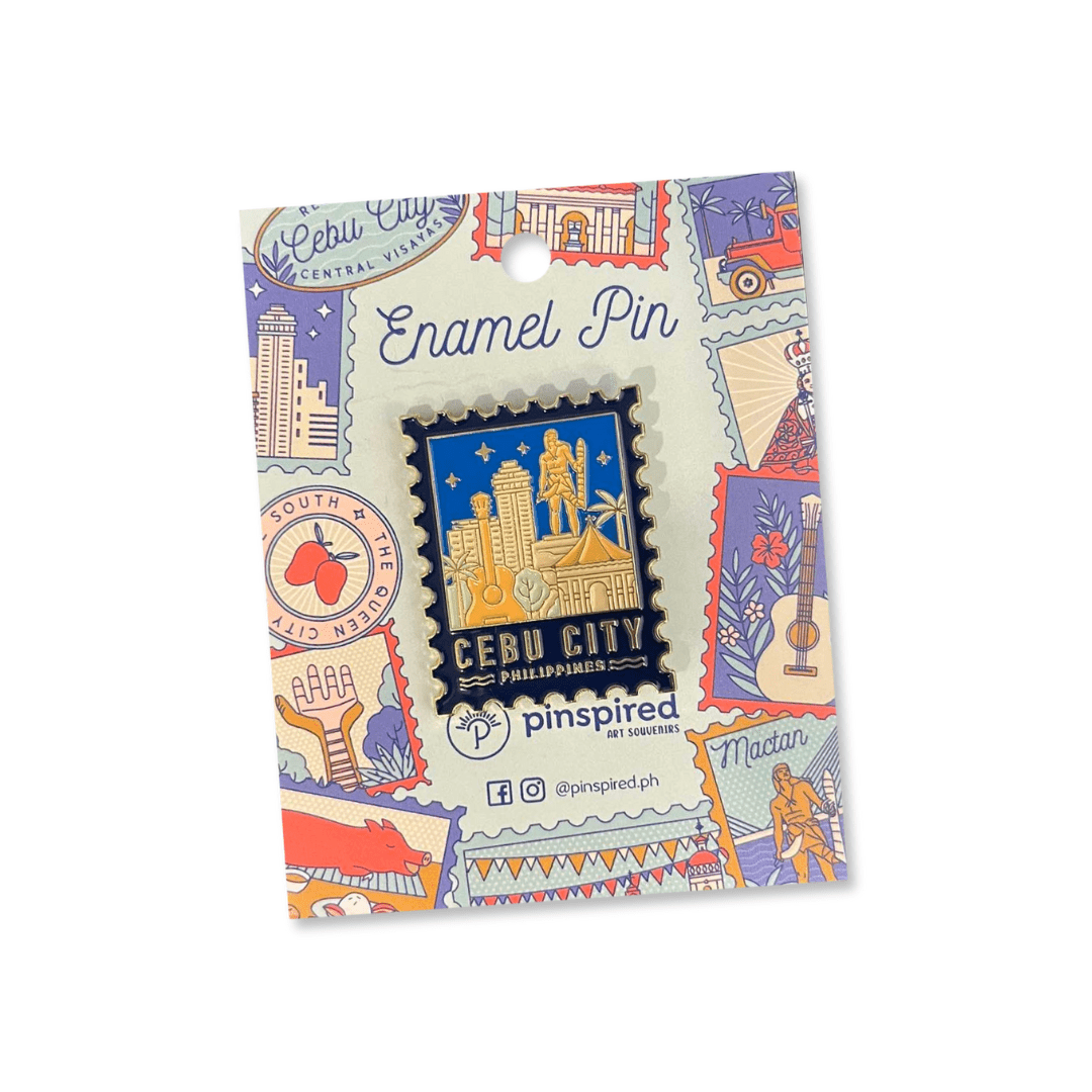 Cebu City Postage Stamp Enamel Pin