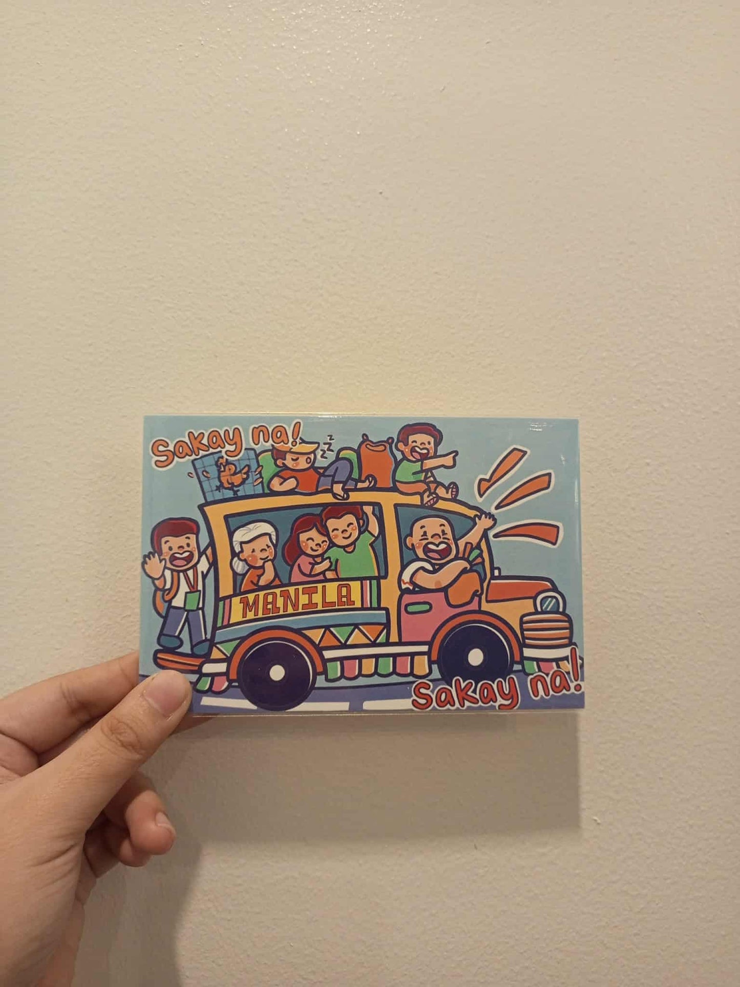 Manila Jeepney Postcard by Mia Angela