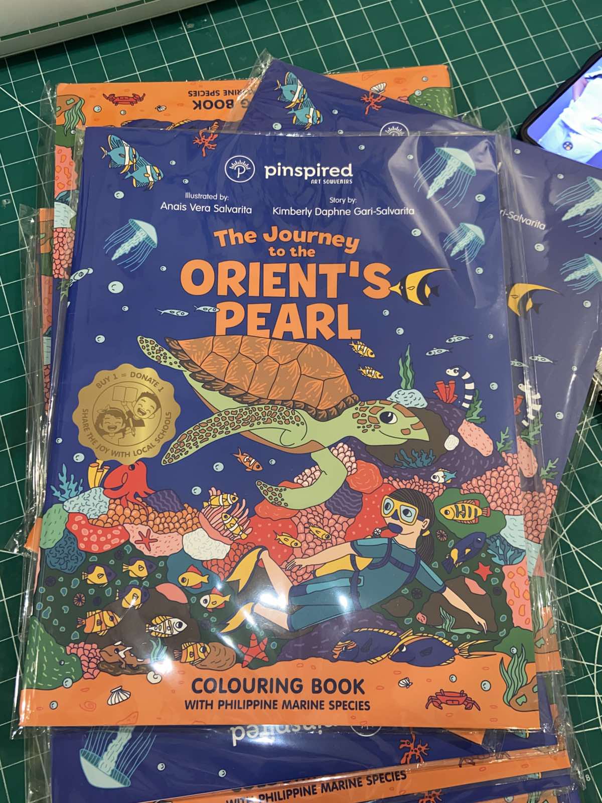 Journey to the Orient's Pearl Coloring Book by Pinspired