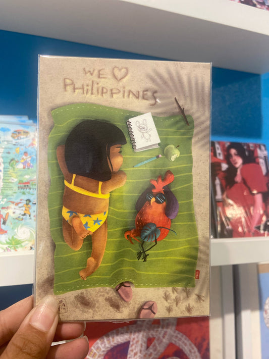 We Love Phil. Postcard