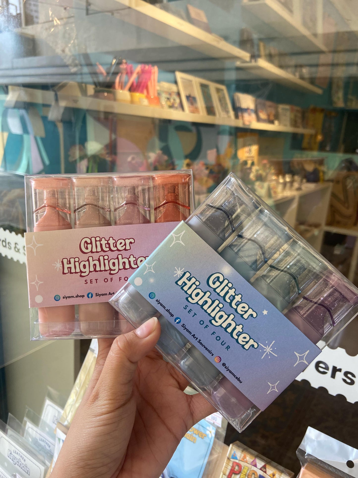 Glitter Highlighters - Set of 4