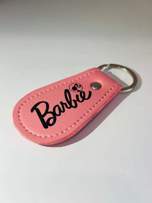 Leather Teardrop Keychain