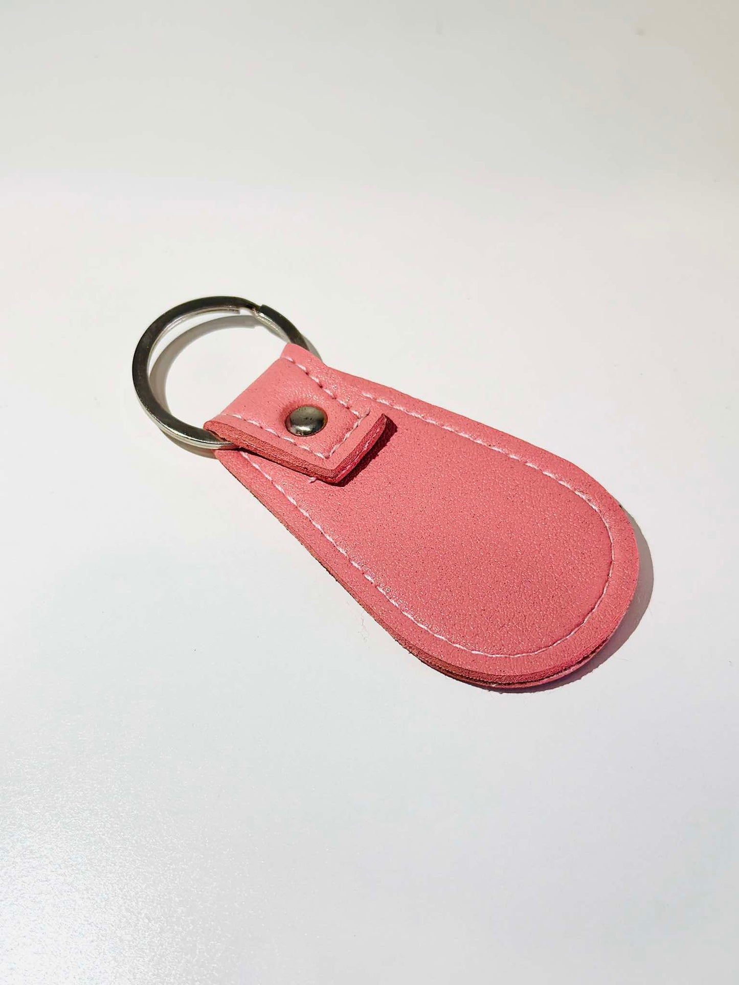 Leather Teardrop Keychain