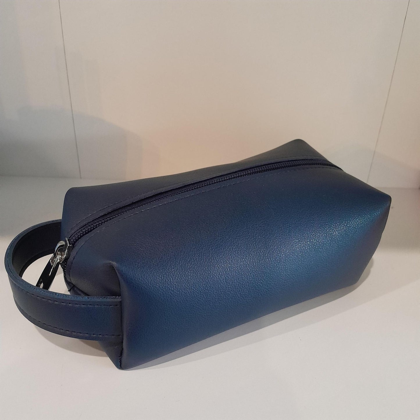 Leather Plastic Toiletries Pouch