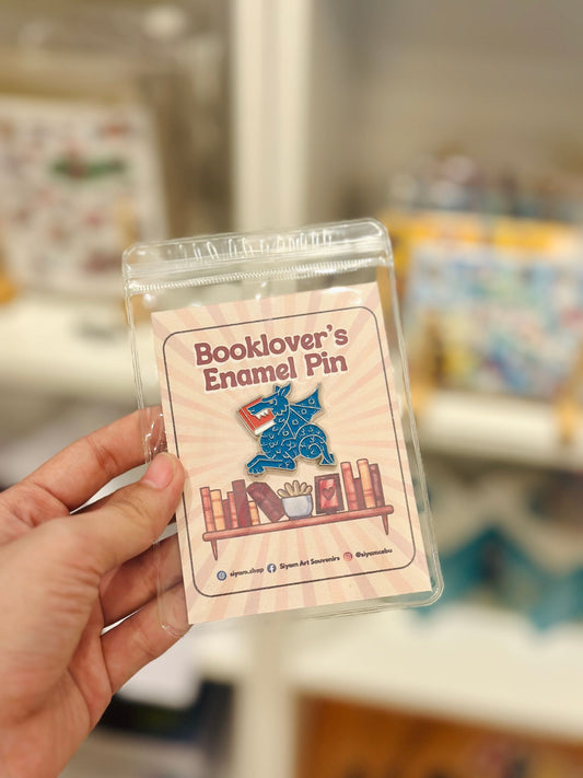 Booklover's Enamel Pin