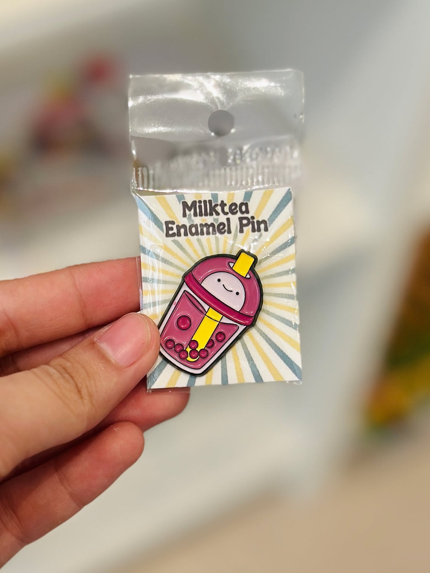 Milktea Enamel Pin