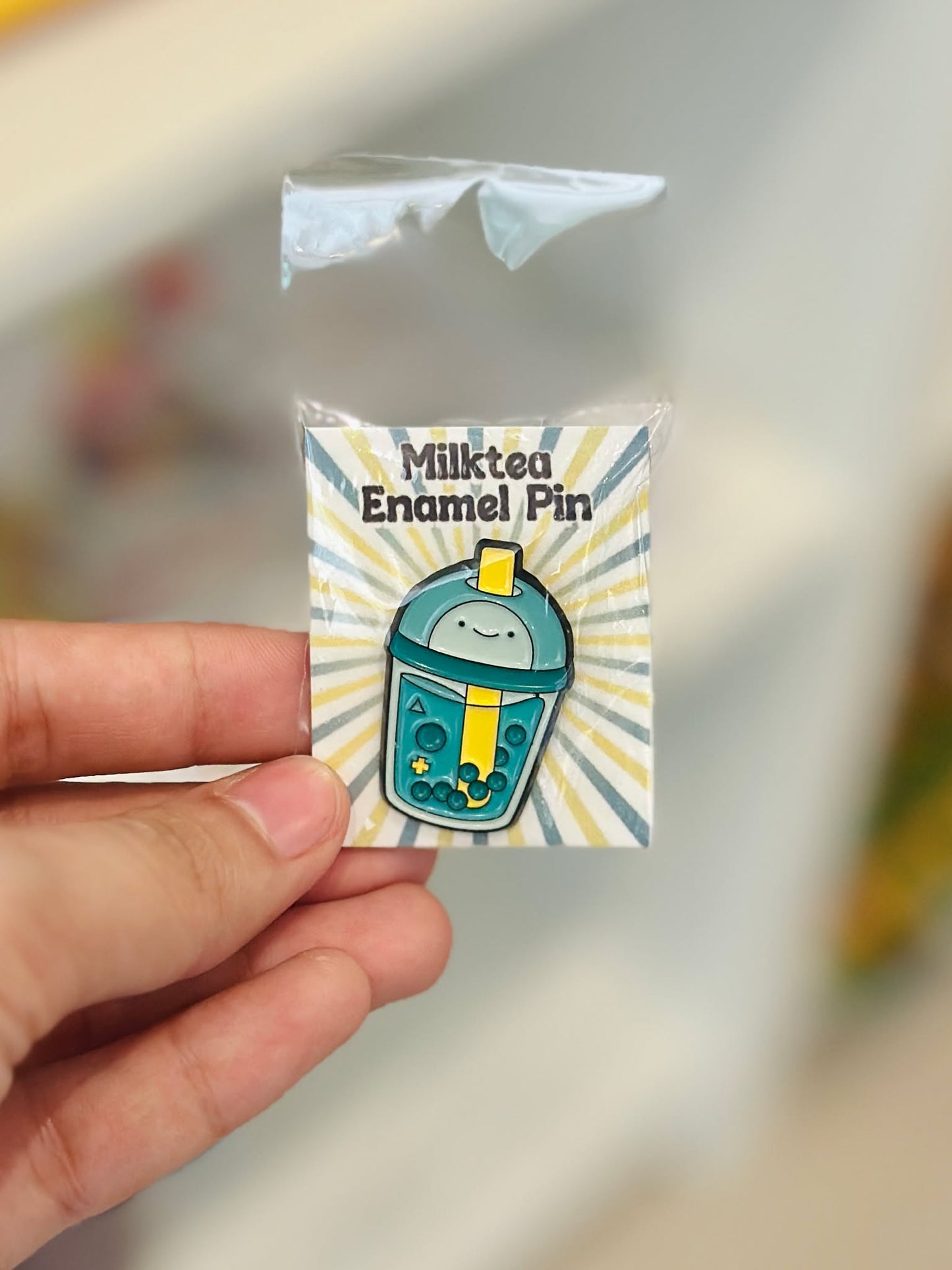 Milktea Enamel Pin