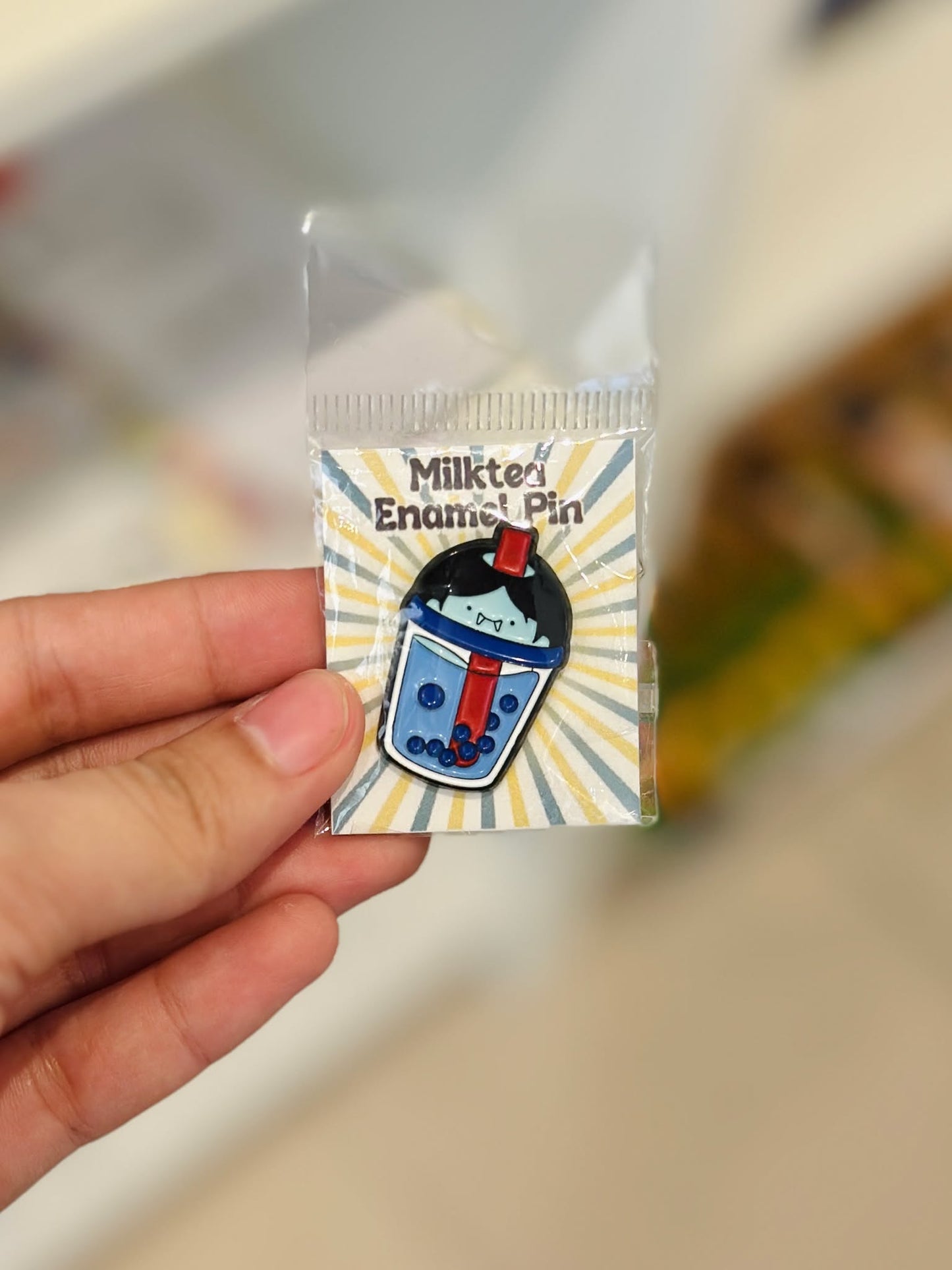 Milktea Enamel Pin
