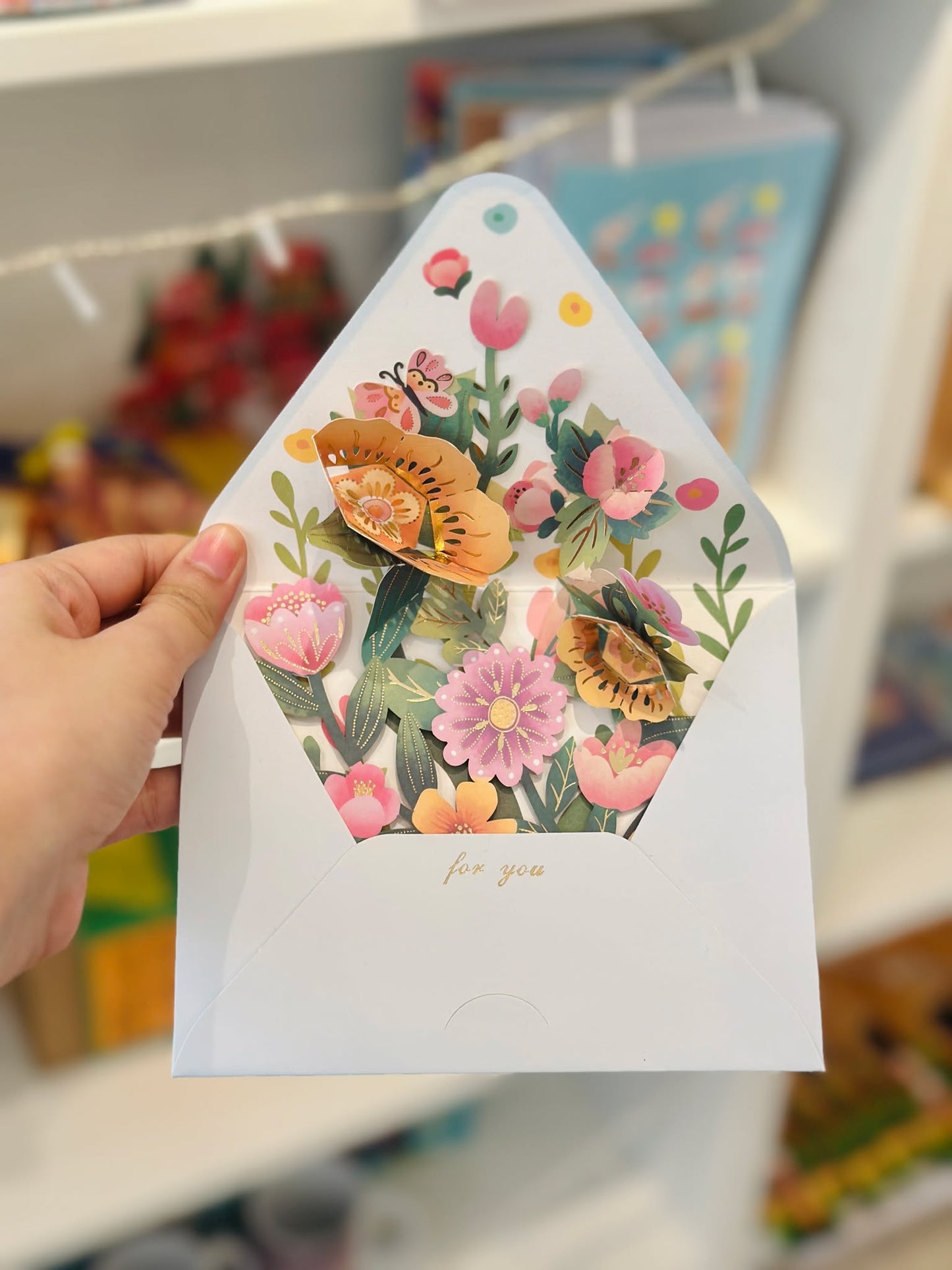 Flower Pop up Envelope Card