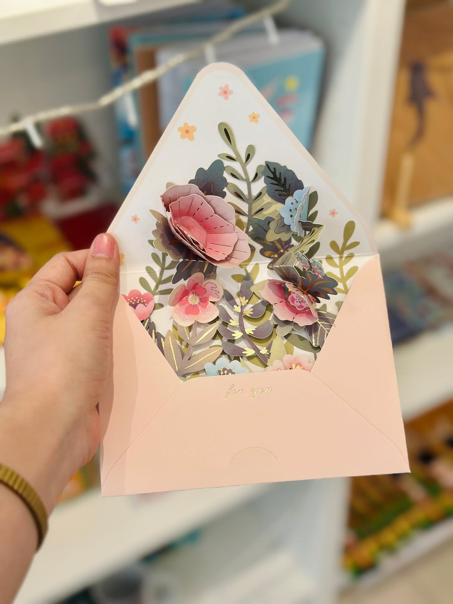 Flower Pop up Envelope Card