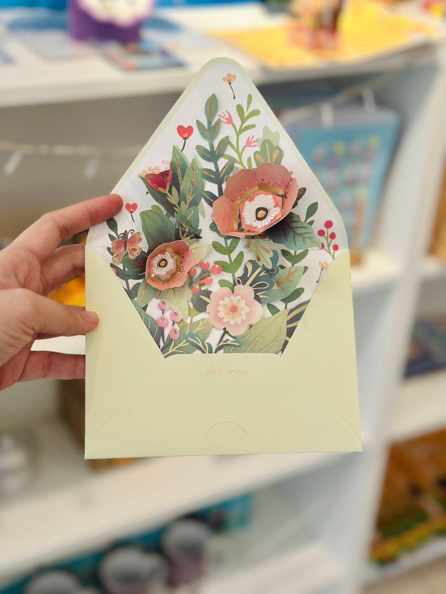 Flower Pop up Envelope Card