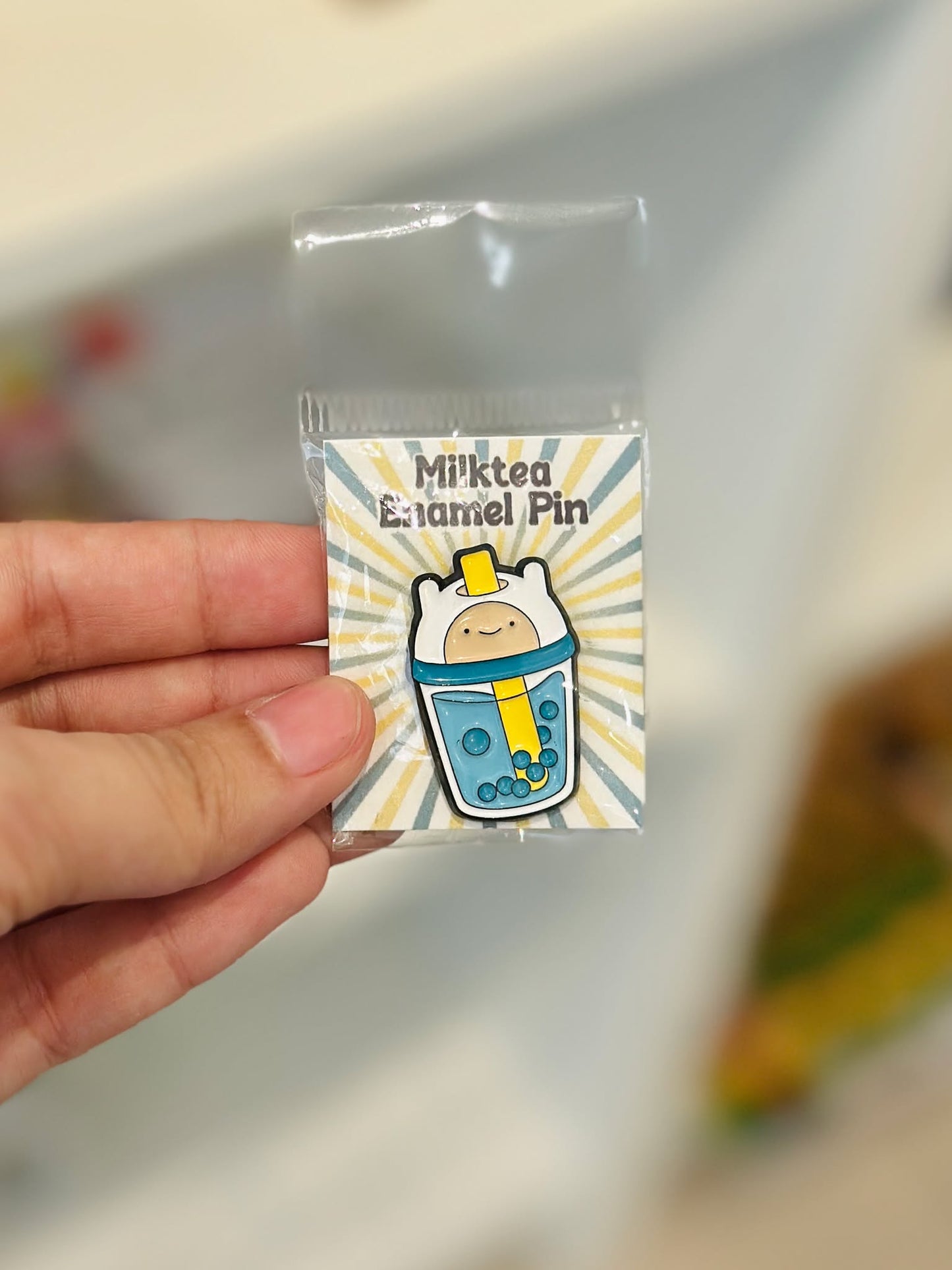 Milktea Enamel Pin
