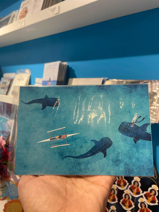 Gentle Whale Shark Postcard