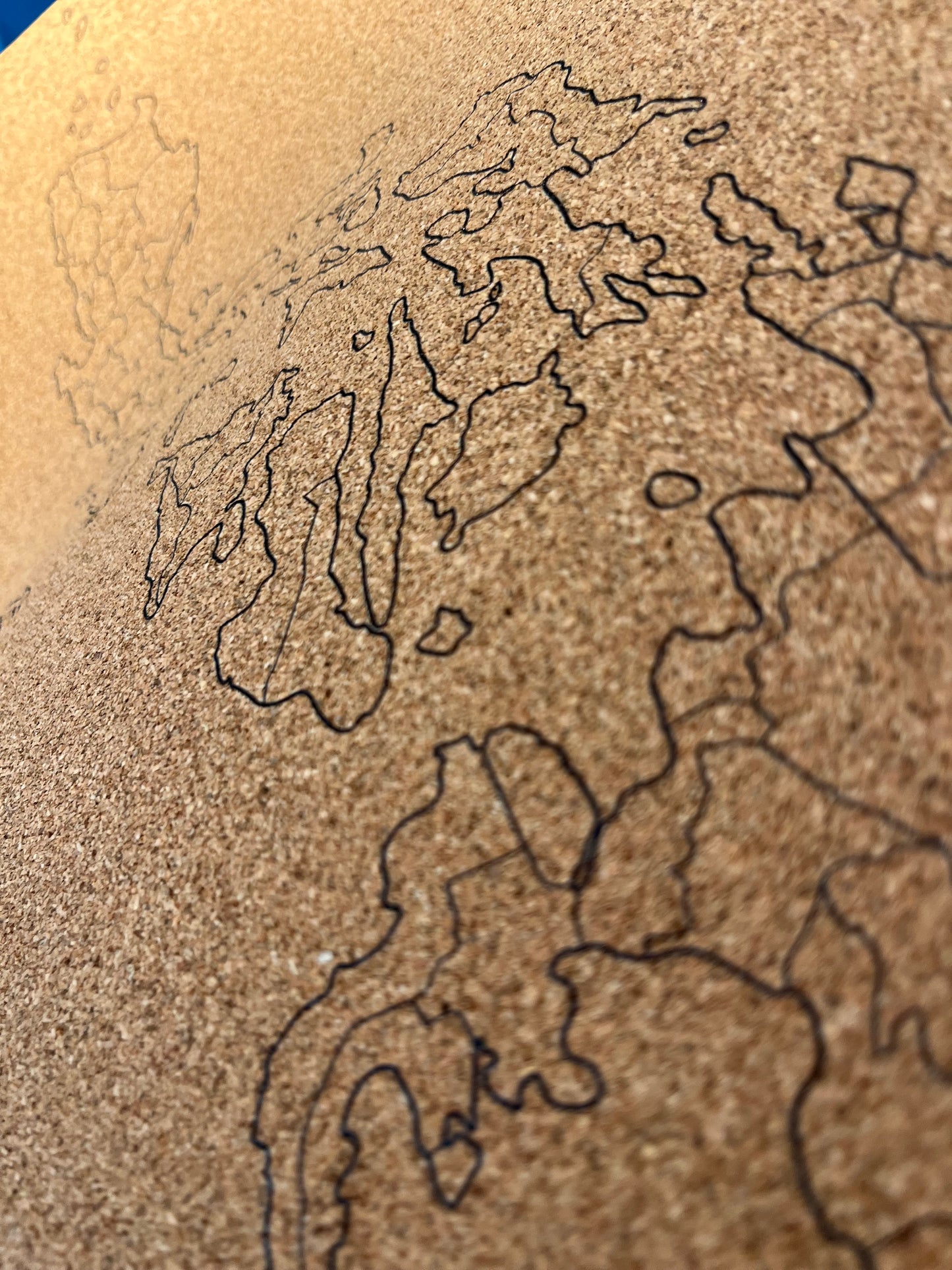 Map Cork Board