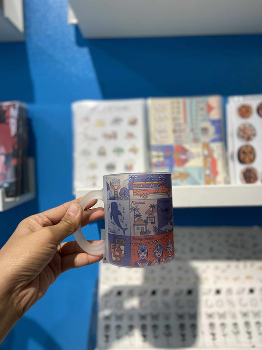 Frosted Cebu Map Mugs