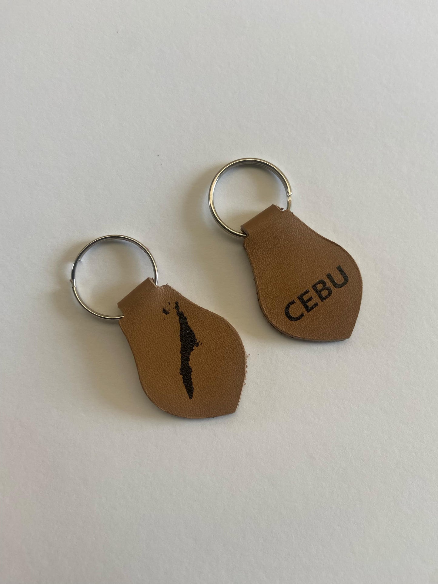 Leather Keychain by Quick Brown Fox