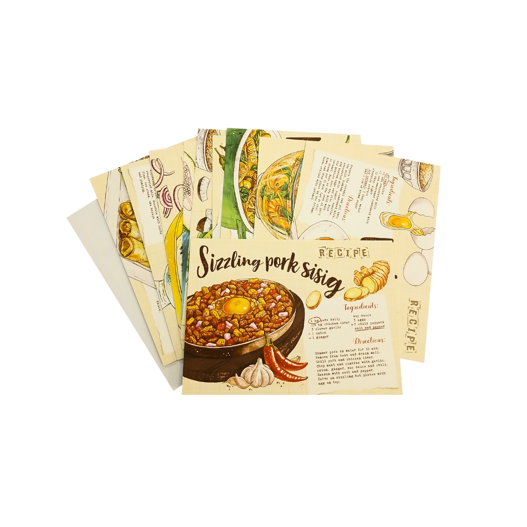 Filipino Cuisine Recipes Postcard Set Of 10