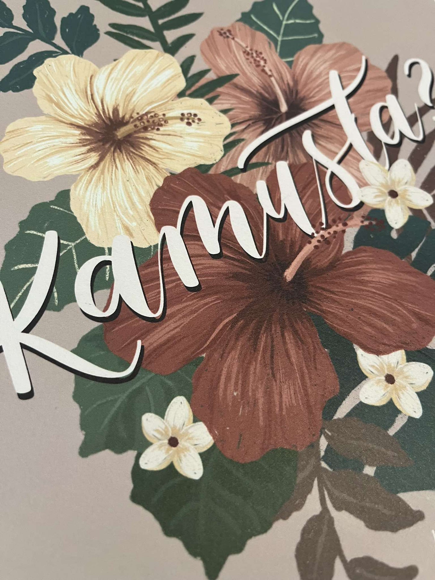 Kamusta? Art Print by Kat Banay