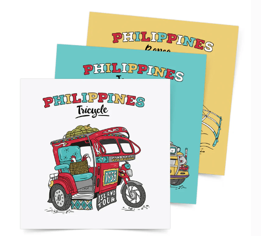 Philippine Transport Postcard Set Of 3