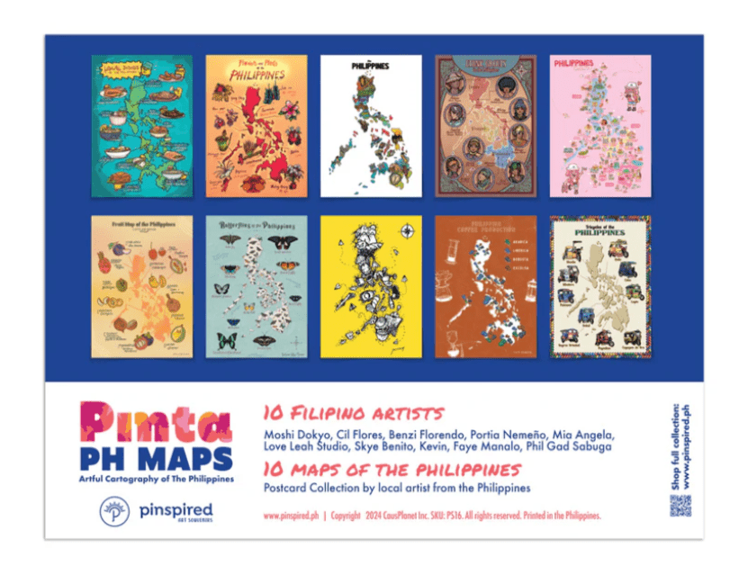 PINTA PH Maps Postcard Set Of 10