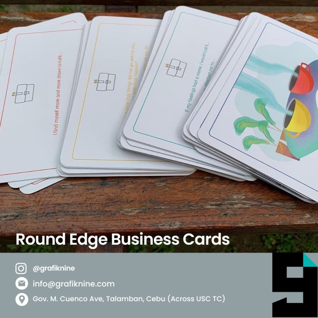 Business Card Set, Round Corners (100 pcs)