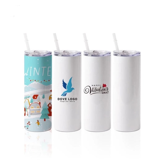 Tumbler with straw, 600ml