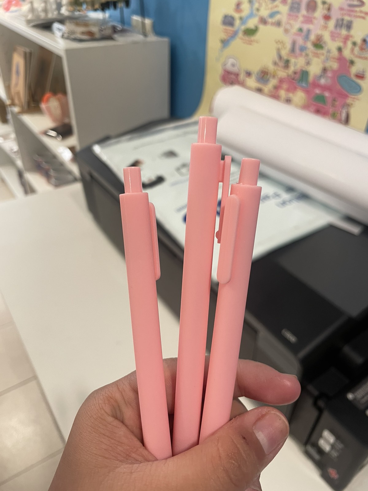 Baby Pink Ballpen Plain